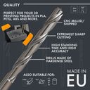 ruthex HSS Drill Bit Set for Threaded Inserts - 1 set